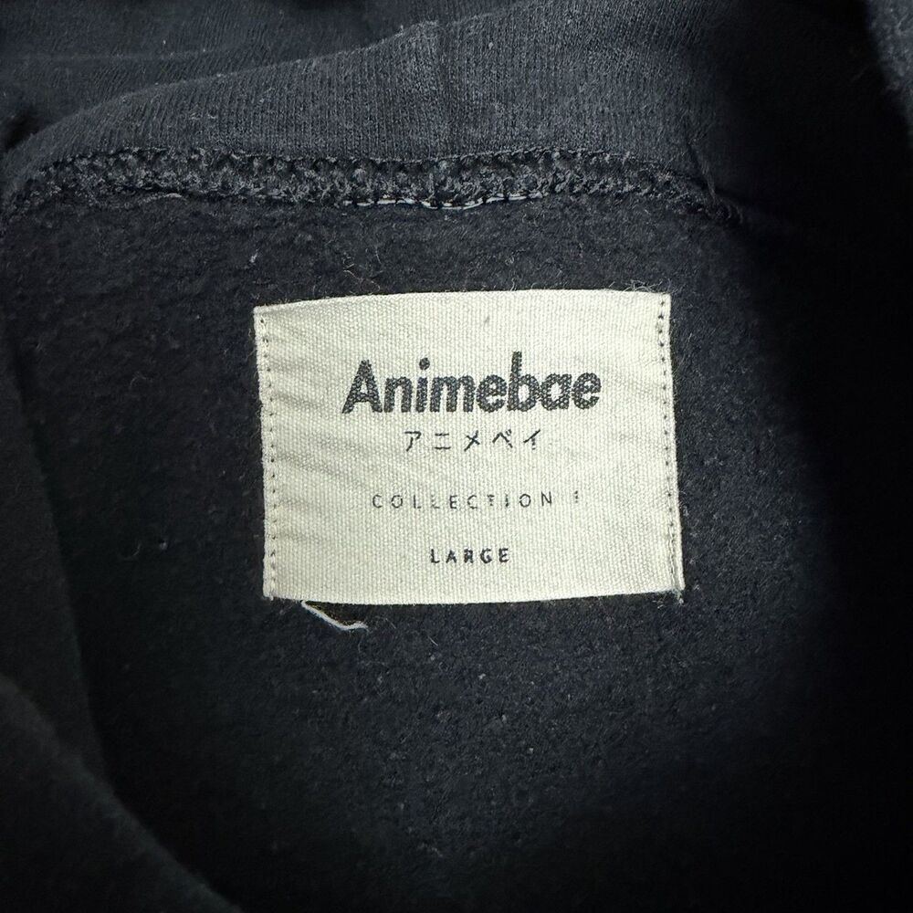 Animebae Collection Hoodie Size L Black Send Lewds Graphic Print Streetwear - Picture 5 of 7